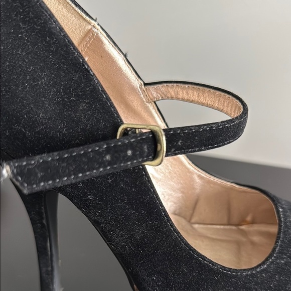 Rue21 Black and Gray/Tan Platform Heels Sz SM - Picture 10 of 13